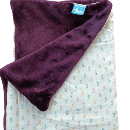 Couverture Fleurie en Gaz de coton thumbnail 3