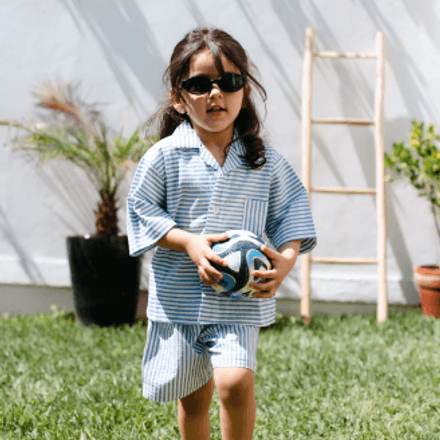 Ensemble Bali 2 Pieces pour enfant unisexe chemisier et short rayé thumbnail 1