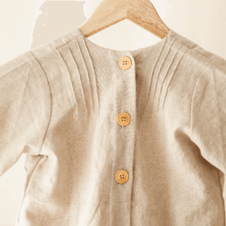 Ensemble En Lin Pour Enfant Pantalon Et Chemise Unisexe thumbnail 2