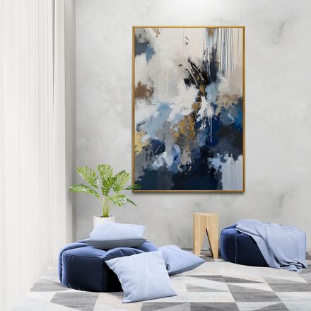 Tableau Beautiful Abstract in Blues thumbnail 1
