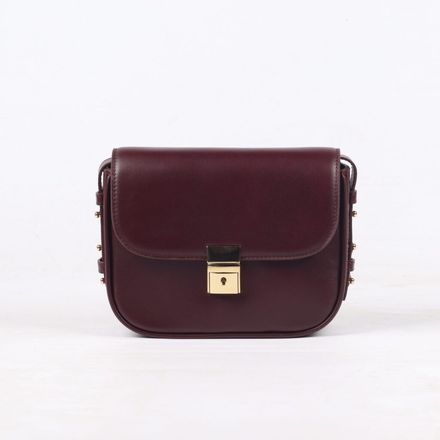 Simone Burgundy Leather Burgundy thumbnail 1