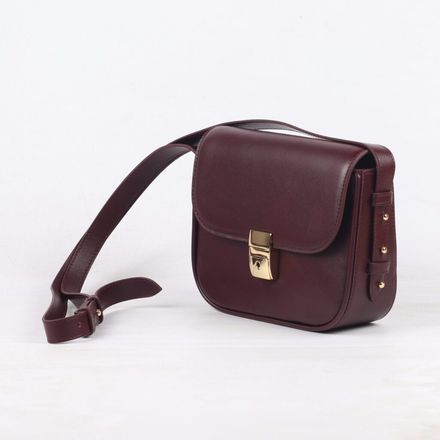 Simone Burgundy Leather Burgundy thumbnail 2