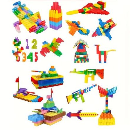 Blocs de Construction Fusée – 100 Pièces Diy – Jouet Éducatif et Créatif pour Enfants – Cadeau Idéal pour Filles et Garçons thumbnail 4
