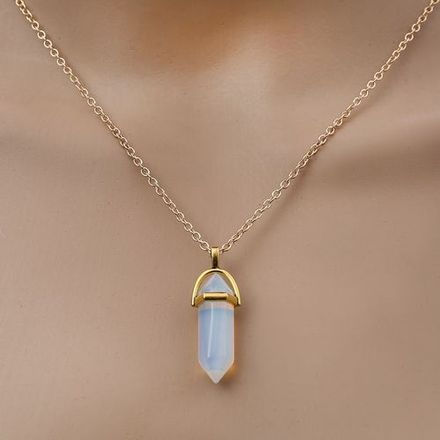 Collier Pendentif en Cristal Irrégulier thumbnail 2