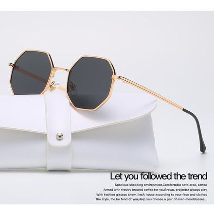 Lunettes de Soleil Polygonales Rétro thumbnail 3