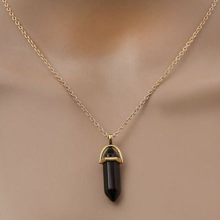 Collier Pendentif en Cristal Irrégulier thumbnail 2