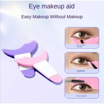 Pochoirs en Silicone Réutilisables - Eyeliner Parfait ( Couleur Aléatoire ) thumbnail 1