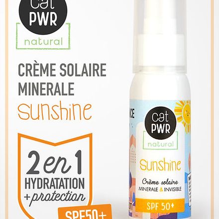 Sunshine Crème / Ecran Solaire Naturel Minéral & Invisible SPF50+ thumbnail 1