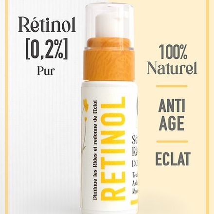 Traitement Rétinol pur [0,2%] Sérum Concentré Anti-Age & Anti-Rides + Eclat thumbnail 3