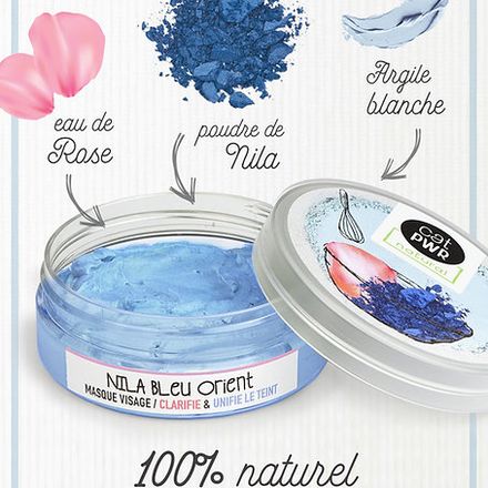 Nila Bleu Orient Masque Visage Eclaircissant + Unifie le Teint thumbnail 2