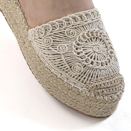 Wedge – Sandales Compensées En Beige thumbnail 2