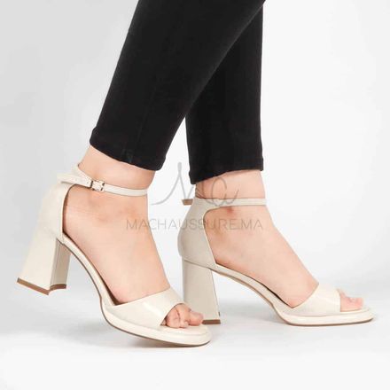 Larkspur – Sandales À Talon En Beige thumbnail 3
