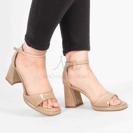 Larkspur – Sandales À Talon En Beige thumbnail 8