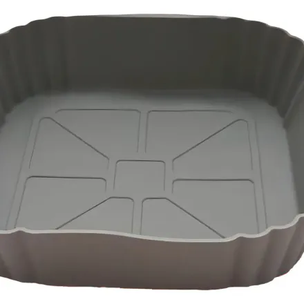 Frayer Moules en Silicone Alimentaire Résistant à la Chaleur 20CM,pour Air Fryer couleur aleatoires thumbnail 4