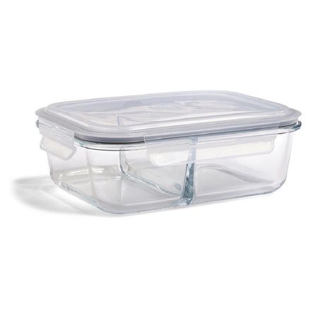 Set 2 boîtes en verre avec couvercles pour conservation GM 22/17cm/H7cm thumbnail 1