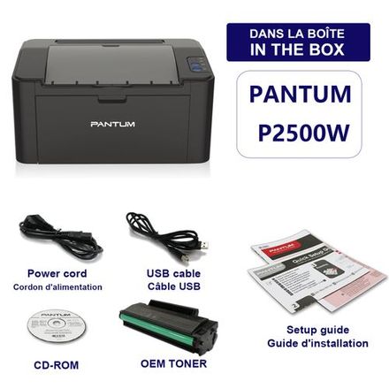 Imprimante laser Wi-Fi - P2500w 22PPM ( Câble USB offert ) thumbnail 3