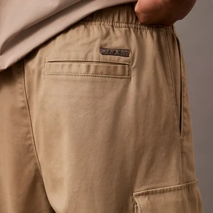Pantalon Cargo Droit en Coton thumbnail 3