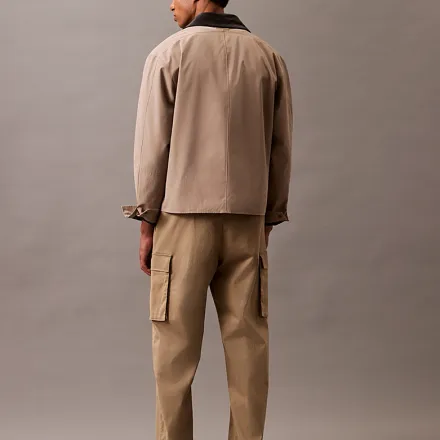 Pantalon Cargo Droit en Coton thumbnail 4