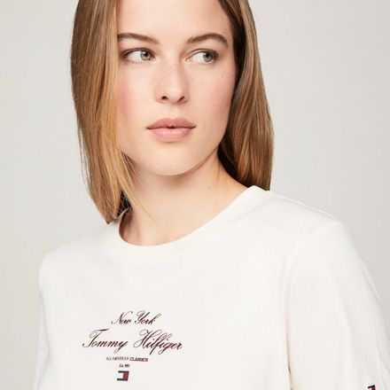 Regular Script Crew Neck T-shirt thumbnail 4
