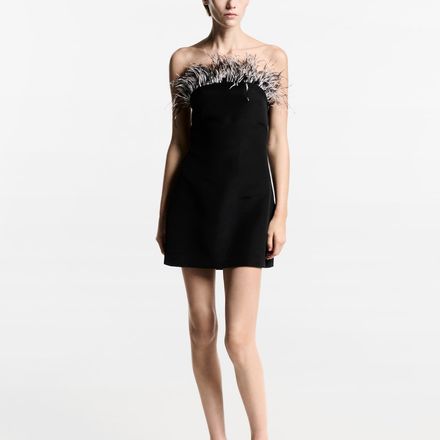 Robe Bustier Détail Plumes thumbnail 2