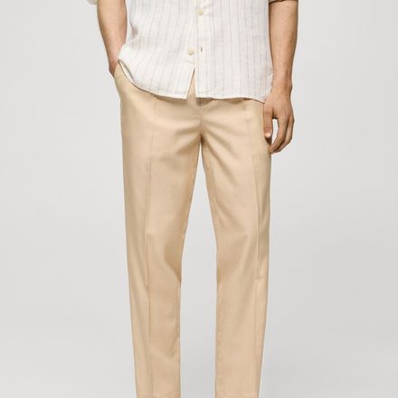 Pantalon Lyocell Coton Pinces thumbnail 1