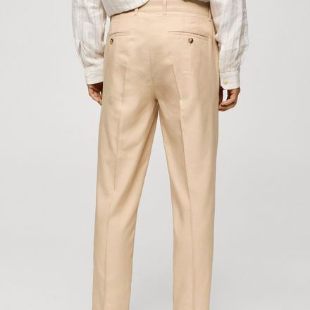 Pantalon Lyocell Coton Pinces thumbnail 3