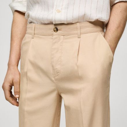 Pantalon Lyocell Coton Pinces thumbnail 4