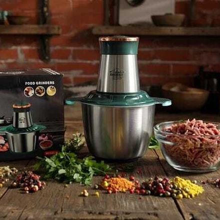 Hachoir Électrique Multifonction 3l - Viande Légumes Mixeur Culinaire Epice Ail Trancheuse Hachoir à Viande Électrique Inox thumbnail 1