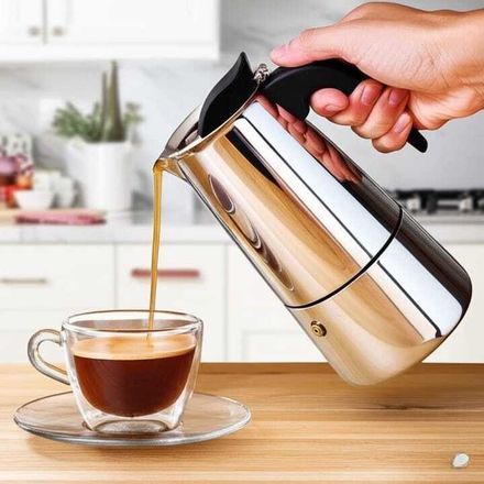 Cafetière à Café en Acier Inoxydable 6 Tasses – 500ml thumbnail 3