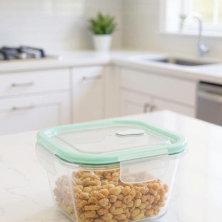 Boîtes Couvercle Transparent à Compartiment en Pyrex Peut Aller au Four 1000 Ml -compatible Lave Vaisselle Durabilité Accrue thumbnail 2