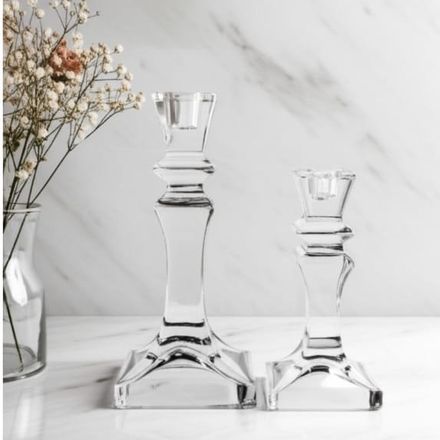 Bougeoir GM en Cristal, 25/10 cm thumbnail 1