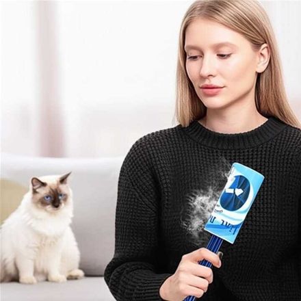 2 Rouleaux Adhésifs Pour Vetements et Canapes ,Rouleau Adhésif Très Collant Pour Enlever Les Peluches et Les Poils d'animaux des Vêtements, des Cheveux, des Poils de Chat . thumbnail 1