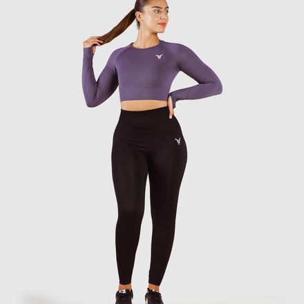 Essential Seamless Haut Court Femme  Gris Fumé thumbnail 4