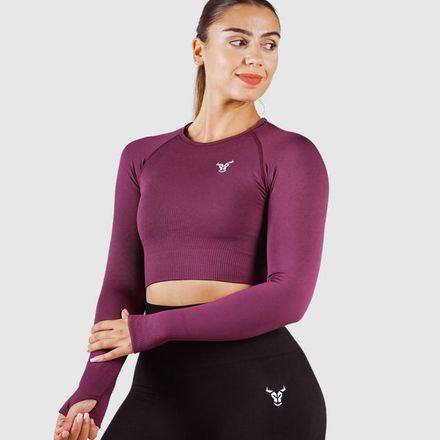 Essential Seamless Haut Court Femme Violet thumbnail 1