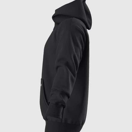 Classic Sweat à Capuche Coton Noir thumbnail 2