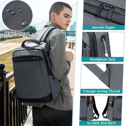 sac á dos / Pc / Luxe / Slim / Extensible sac à dos pratique thumbnail 4