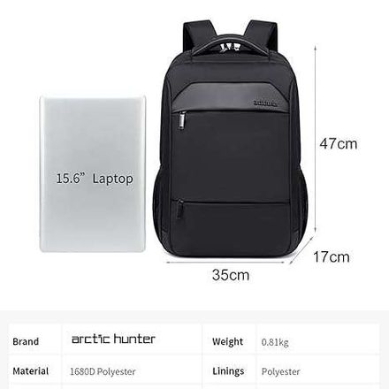 Arctic Hunter sac á dos, Ordinateur, grande capacité, valise, voyage sac à dos thumbnail 4