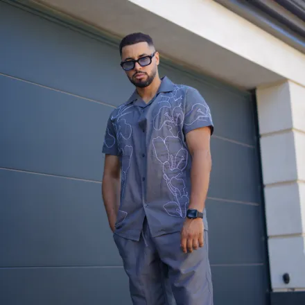 Ensemble Chemise en Lin Unisexe Oversize thumbnail 1