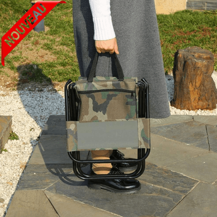 Chaise Pliante avec Sac de Rangement (pique-nique, Camping, Pêche, Randonnée, Chasse) thumbnail 3