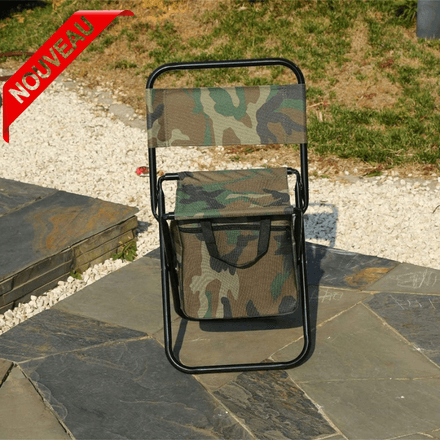 Chaise Pliante avec Sac de Rangement (pique-nique, Camping, Pêche, Randonnée, Chasse) thumbnail 4