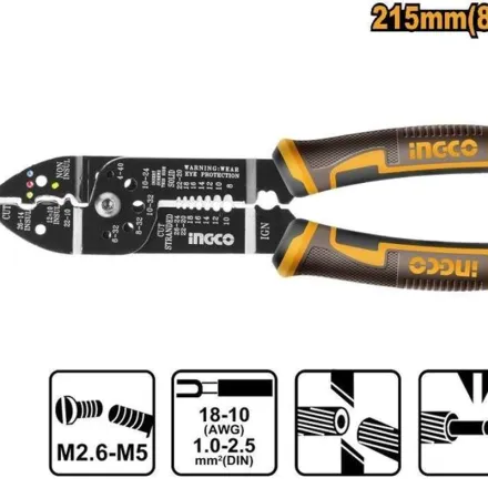 Pince a denuder HWSP851 8,5"/215 mm avec bord tranchant thumbnail 1