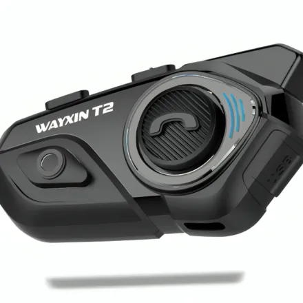 Émetteur‑récepteur Bluetooth WAYXIN T2 pour moto (Intercom / Boom Mic) thumbnail 1