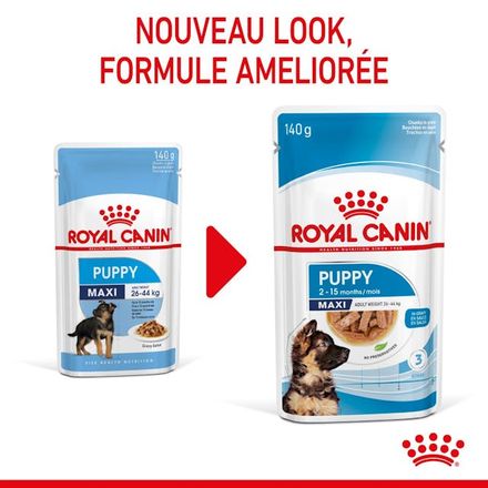 Royal Canin Maxi Puppy Chunks In Gravy - Nourriture Humide Pour Chiens thumbnail 4