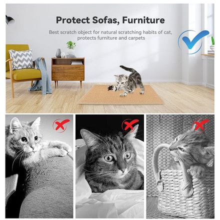 Tapis griffoir pour Chat, protège-meubles, pour un soin sain des ongles thumbnail 2