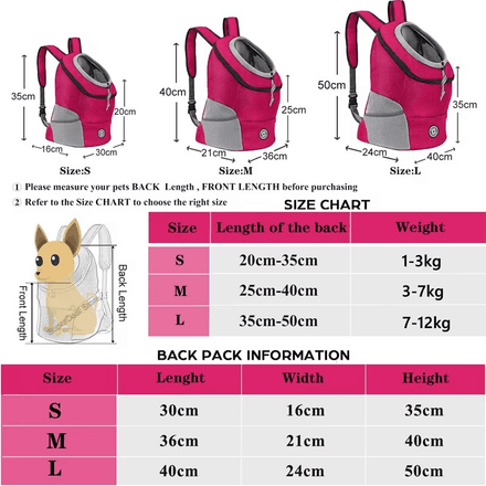 Sac pour Chien – Transport Confortable & Mains Libres pour Petits et Moyens Chiens thumbnail 4