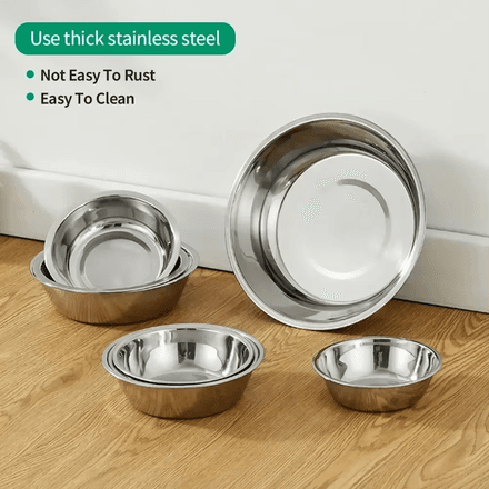 Gamelle pour chien en acier inoxydable – Antidérapante, durable et facile à nettoyer thumbnail 3