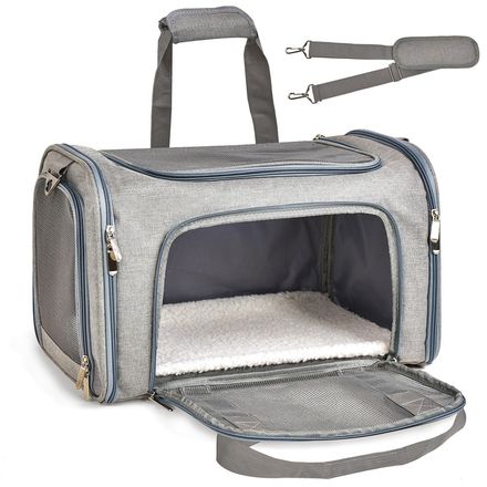 Sac de Transport pour Chats et Petits Chiens - Sûr, Confortable, Durable et Léger thumbnail 3
