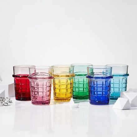 12 Verres À Thé Colorés – Ensemble Élégant thumbnail 1