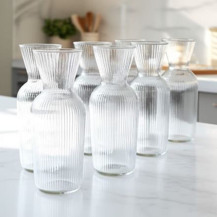 6 Mini Caraffe En Verre Résistant 350ml Chacune thumbnail 1