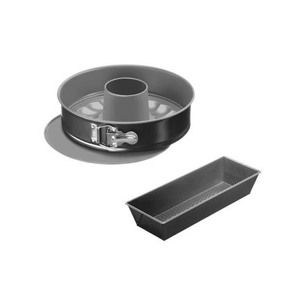 SET 3PCS MOULES CAKE EASYBAKE NOIR J174S274 TEFAL thumbnail 1